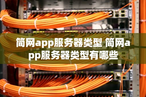 简网app服务器类型 简网app服务器类型有哪些
