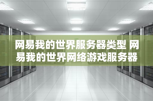 网易我的世界服务器类型 网易我的世界网络游戏服务器