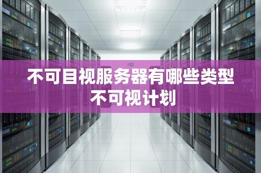 不可目视服务器有哪些类型 不可视计划