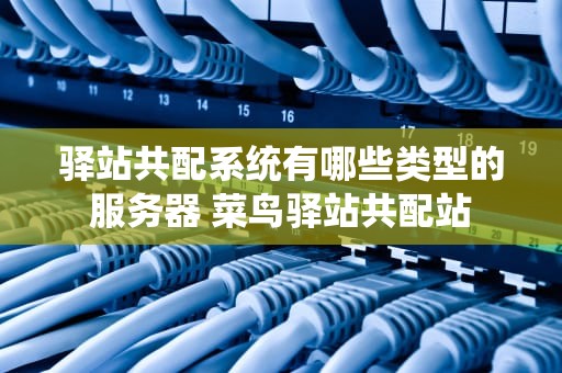 驿站共配系统有哪些类型的服务器 菜鸟驿站共配站