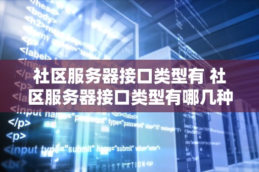 社区服务器接口类型有 社区服务器接口类型有哪几种