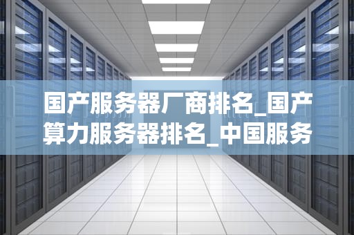 国产服务器厂商排名_国产算力服务器排名_中国服务器厂商的排名与竞争