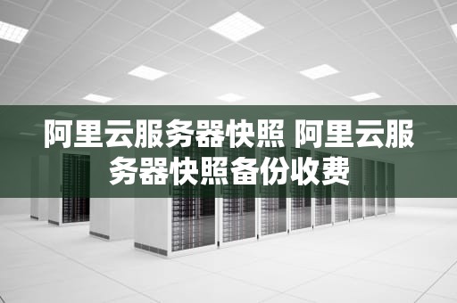 阿里云服务器快照 阿里云服务器快照备份收费