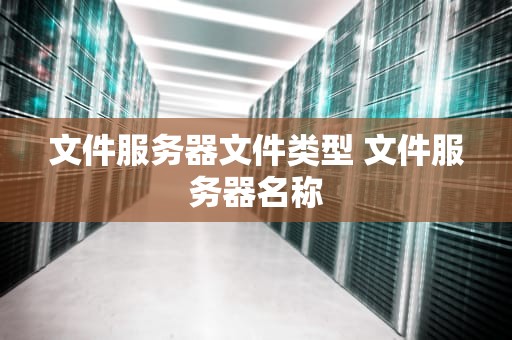文件服务器文件类型 文件服务器名称