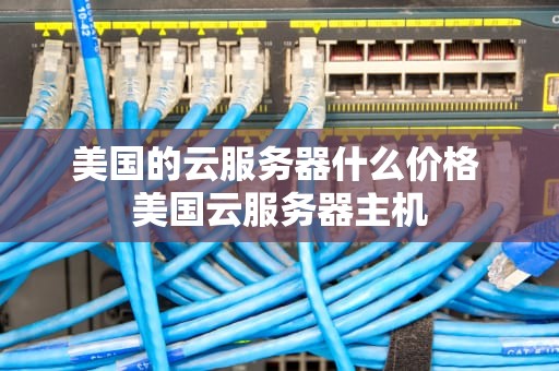 美国的云服务器什么价格 美国云服务器主机