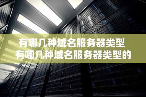 有哪几种域名服务器类型 有哪几种域名服务器类型的软件