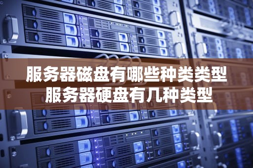 服务器磁盘有哪些种类类型 服务器硬盘有几种类型