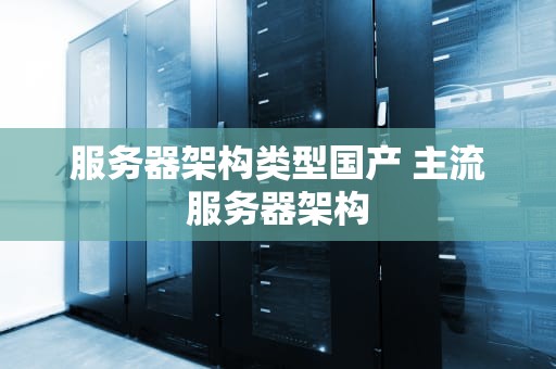 服务器架构类型国产 主流服务器架构