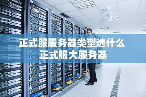 正式服服务器类型选什么 正式服大服务器