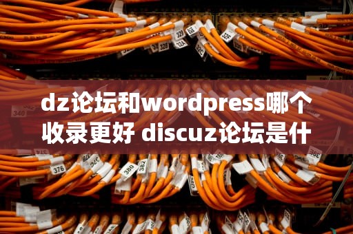 dz论坛和wordpress哪个收录更好 discuz论坛是什么