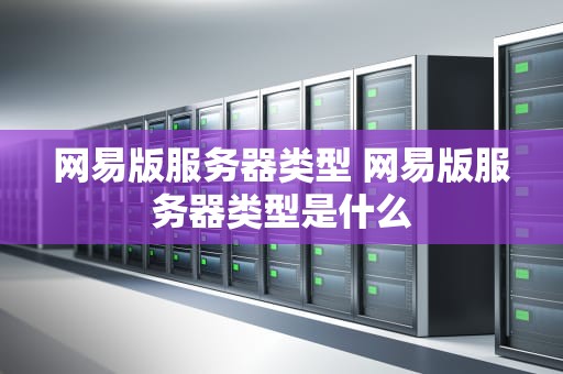 网易版服务器类型 网易版服务器类型是什么