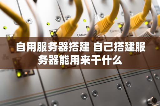 自用服务器搭建 自己搭建服务器能用来干什么