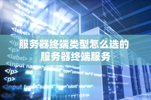 服务器终端类型怎么选的 服务器终端服务