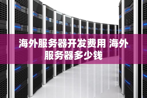 海外服务器开发费用 海外服务器多少钱