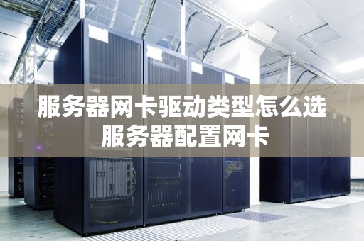 服务器网卡驱动类型怎么选 服务器配置网卡