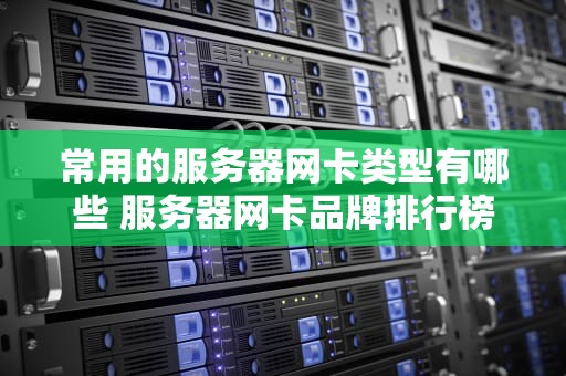 常用的服务器网卡类型有哪些 服务器网卡品牌排行榜