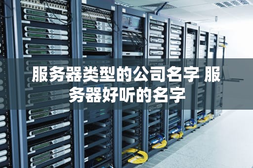 服务器类型的公司名字 服务器好听的名字