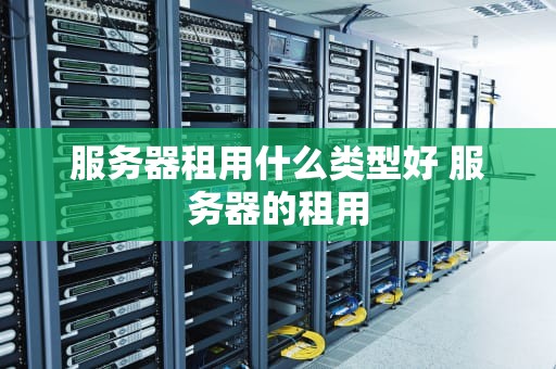服务器租用什么类型好 服务器的租用