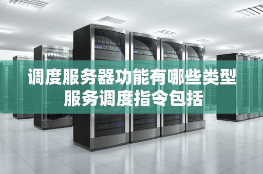 调度服务器功能有哪些类型 服务调度指令包括