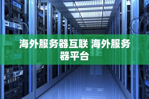 海外服务器互联 海外服务器平台