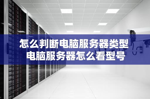 怎么判断电脑服务器类型 电脑服务器怎么看型号