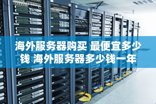 海外服务器购买 最便宜多少钱 海外服务器多少钱一年
