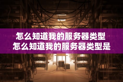 怎么知道我的服务器类型 怎么知道我的服务器类型是多少
