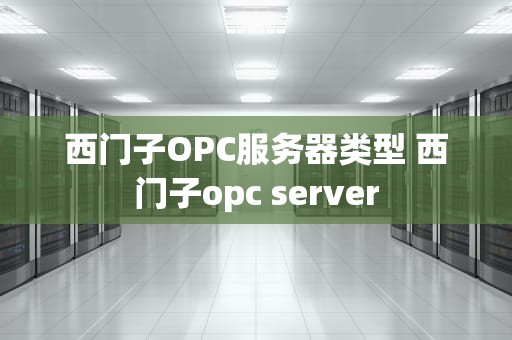 西门子OPC服务器类型 西门子opc server
