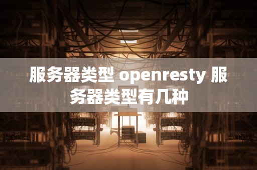 服务器类型 openresty 服务器类型有几种