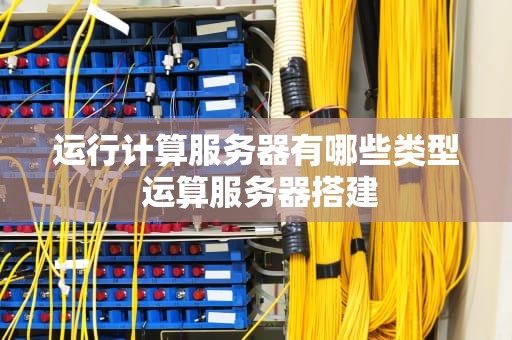 运行计算服务器有哪些类型 运算服务器搭建