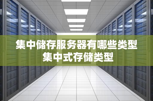 集中储存服务器有哪些类型 集中式存储类型