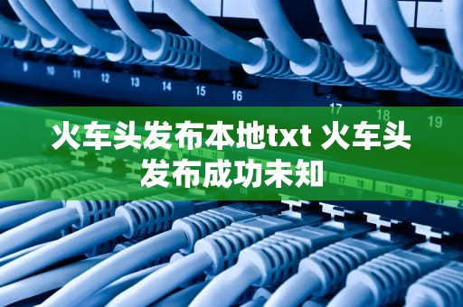 火车头发布本地txt 火车头发布成功未知