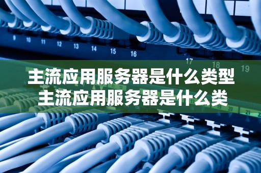 主流应用服务器是什么类型 主流应用服务器是什么类型的软件