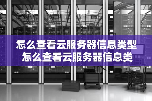 怎么查看云服务器信息类型 怎么查看云服务器信息类型是否正确
