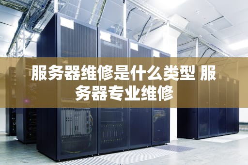 服务器维修是什么类型 服务器专业维修
