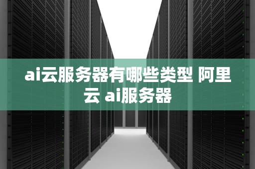ai云服务器有哪些类型 阿里云 ai服务器