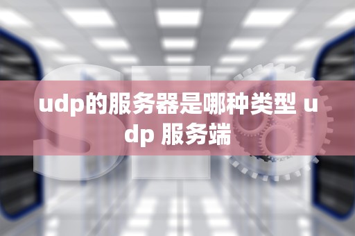 udp的服务器是哪种类型 udp 服务端