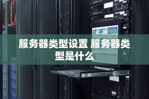 服务器类型设置 服务器类型是什么