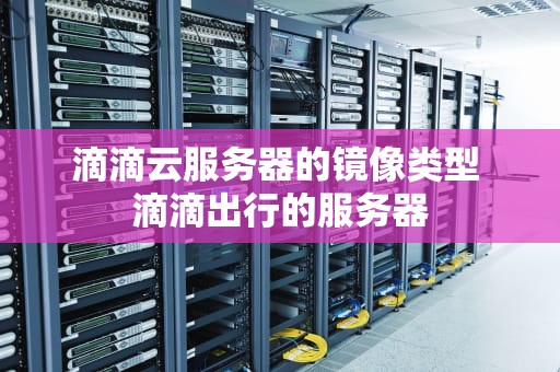 滴滴云服务器的镜像类型 滴滴出行的服务器