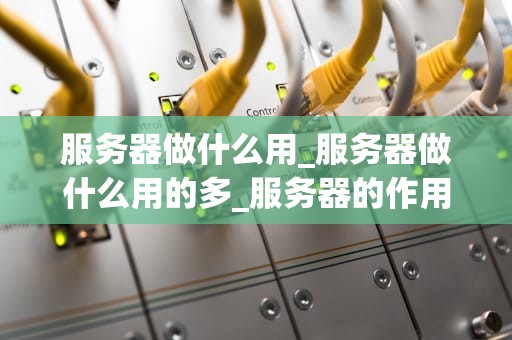 服务器做什么用_服务器做什么用的多_服务器的作用及其在现代社会中的重要性