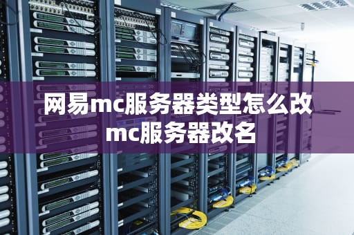 网易mc服务器类型怎么改 mc服务器改名