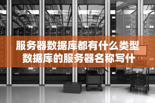 服务器数据库都有什么类型 数据库的服务器名称写什么