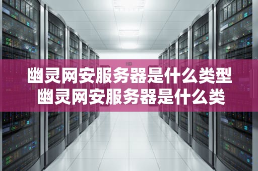 幽灵网安服务器是什么类型 幽灵网安服务器是什么类型的