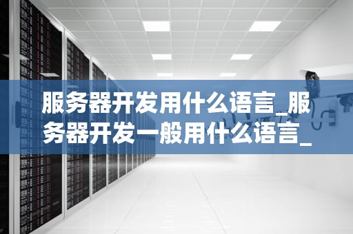服务器开发用什么语言_服务器开发一般用什么语言_服务器开发的语言选择