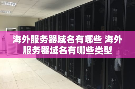 海外服务器域名有哪些 海外服务器域名有哪些类型