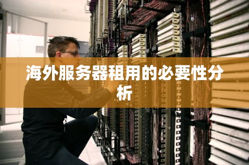 海外服务器租用的必要性分析