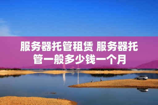 服务器托管租赁 服务器托管一般多少钱一个月