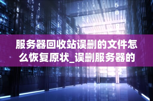 服务器回收站误删的文件怎么恢复原状_误删服务器的文件,怎么恢复_服务器回收站误删文件的恢复方法