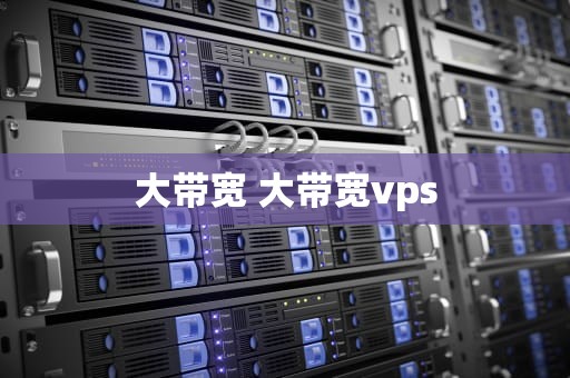 大带宽 大带宽vps