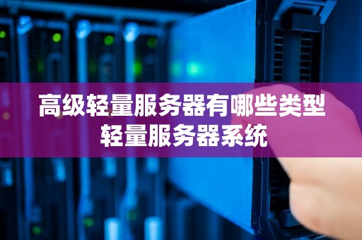 高级轻量服务器有哪些类型 轻量服务器系统